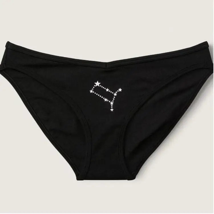 M-Victoria's Secret PINKCOTTON BIKINI UNDERWEAR Constellation✨️ Pisces NWT