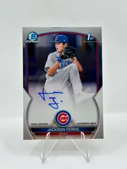 Jackson Ferris 1st Bowman Auto Los Angeles Dodgers Cubs
