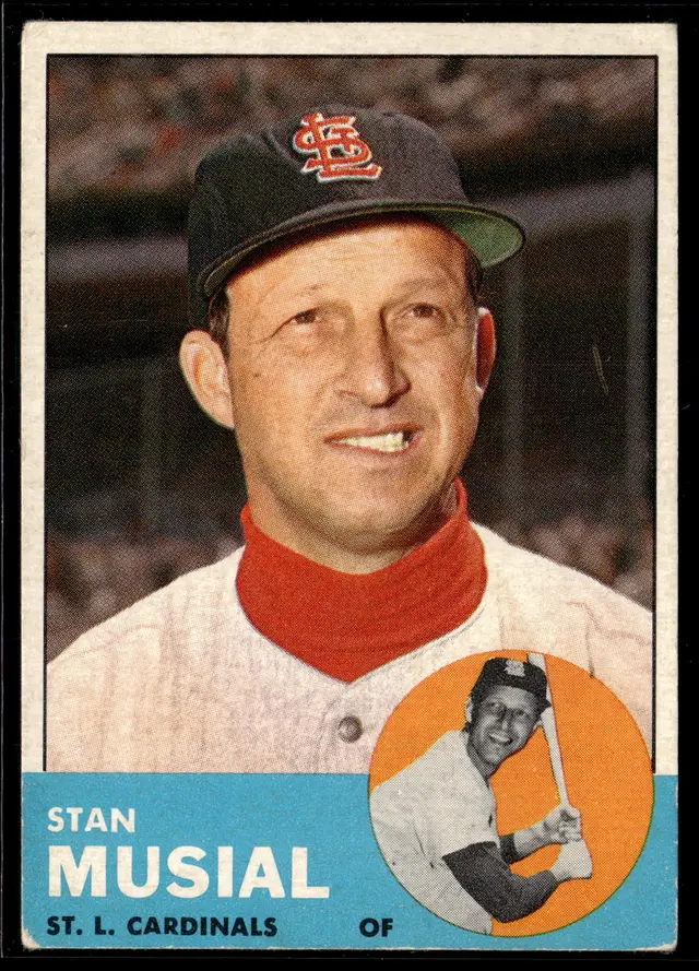 #137 Stan Musial 1963 Topps #250 *LIVE AUCTION*