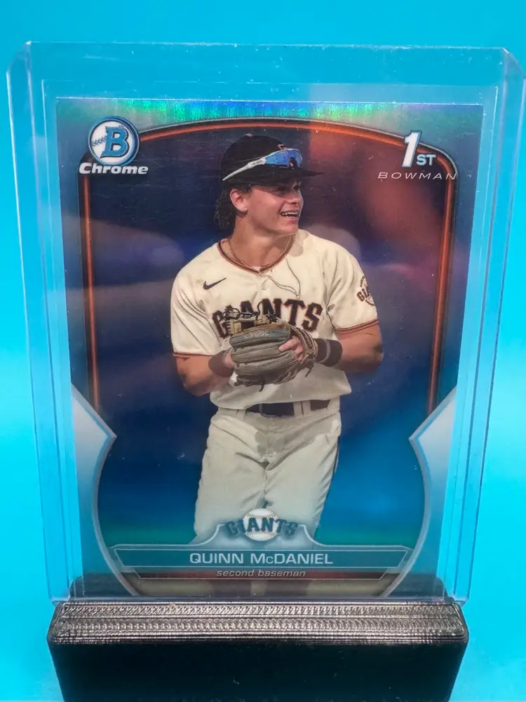 Quinn McDaniel 1st Bowman Chrome Sky Blue Refractor San Francisco Giants