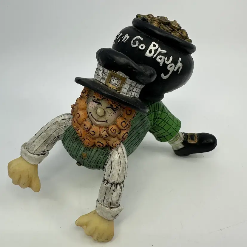 Erin Go Bragh Pot Of Gold Tumbling Leprechaun