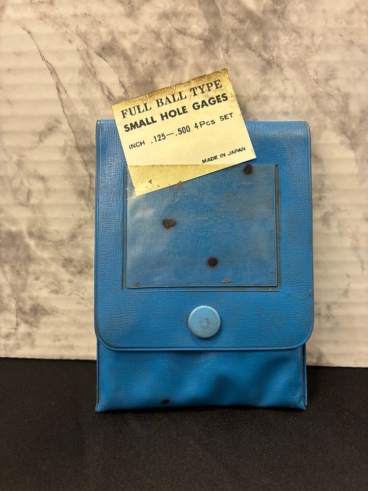 Fuji Tool Full Ball Type Small Hole Gages 0.125" - 0.500" with Case Japan