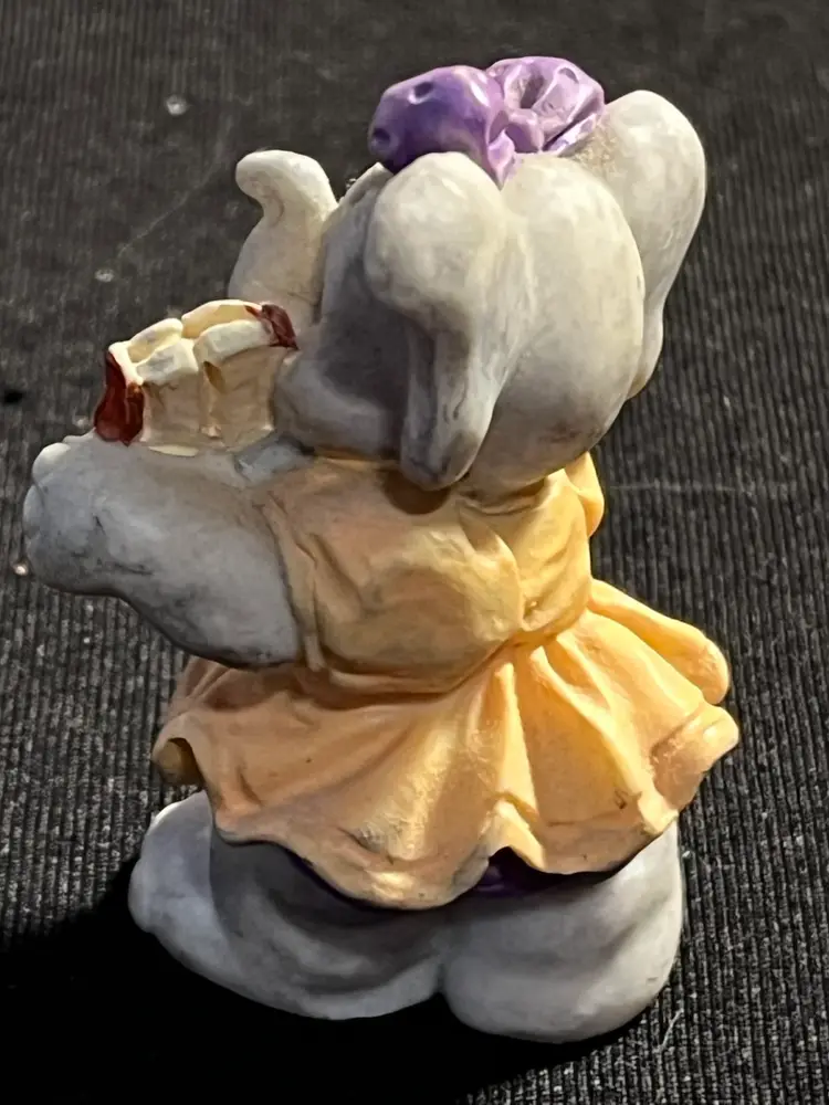 Vintage 1994 Signed J.C. Miniature Anthropomorphic Musical Elephant 🐘