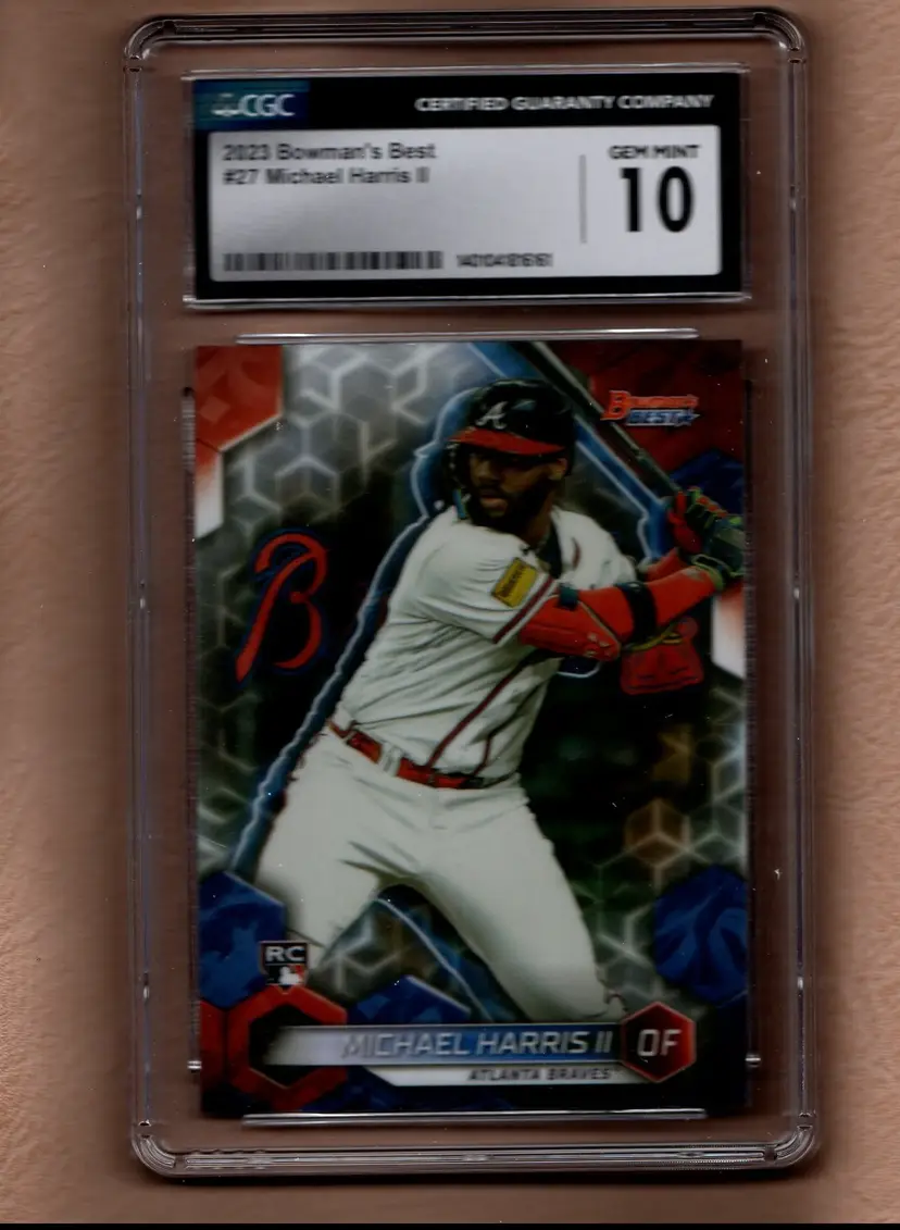 MICHAEL HARRIS II 2023 Bowman's Best #27 Atlanta Braves CGC 10