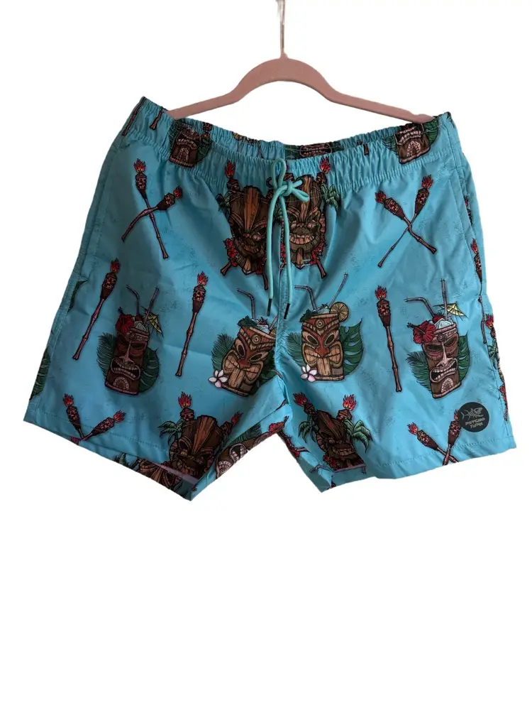 Psycho Tuna New-TIKI  Swim Trunks  Large #11