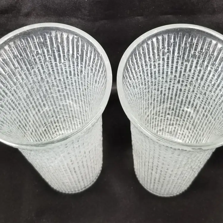 Vintage Tree Bark Glass Vases