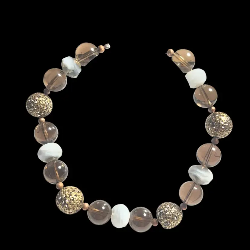 Bracelet With Clasp browns and copper