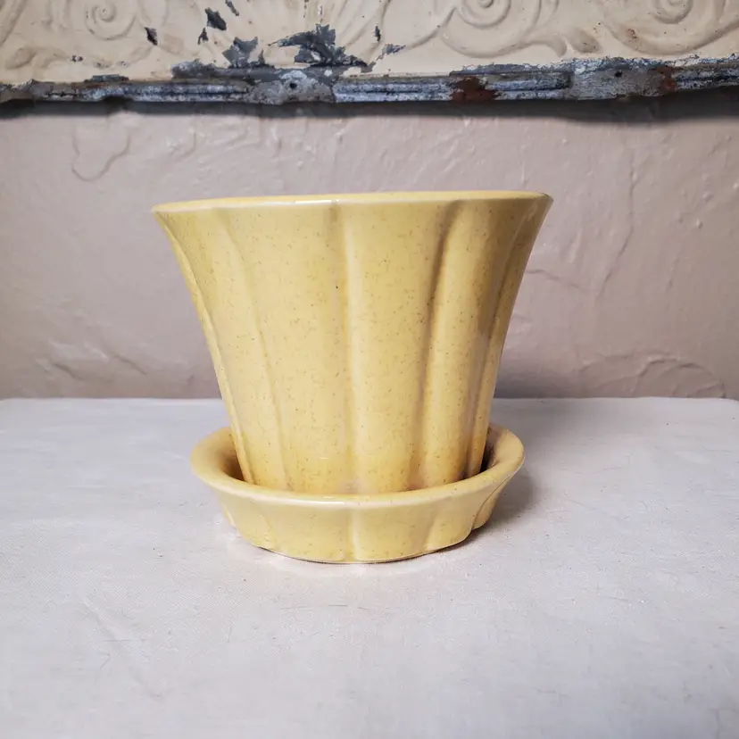 McCoy Small Yellow Planter Pot