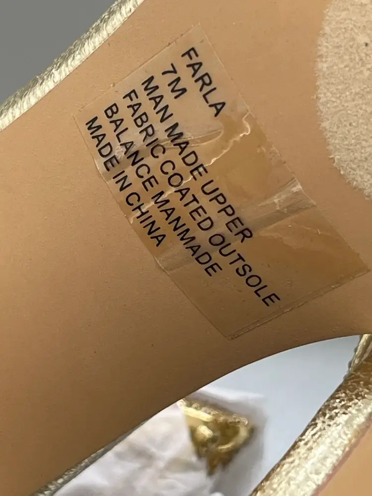 NIB Lauren Lorraine Women’s Size 7 Gold Strappy Heels