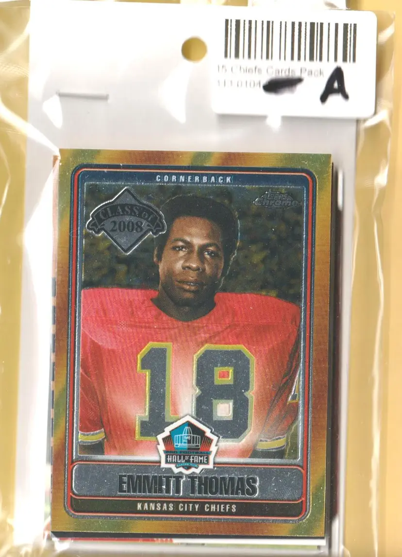 15 Card Pack A Kansas City Chiefs Emmitt Thomas