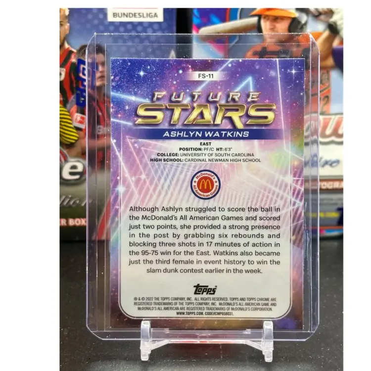 Ashlyn Watkins 2022 Topps Chrome Mcdonalds All American Future Stars Basketball Card
