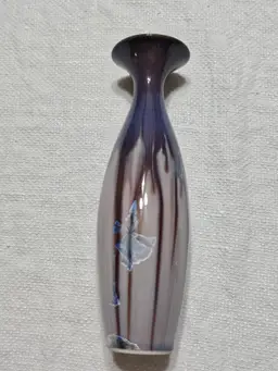 Bill Campbell Crystalline Flambe Mini Vase