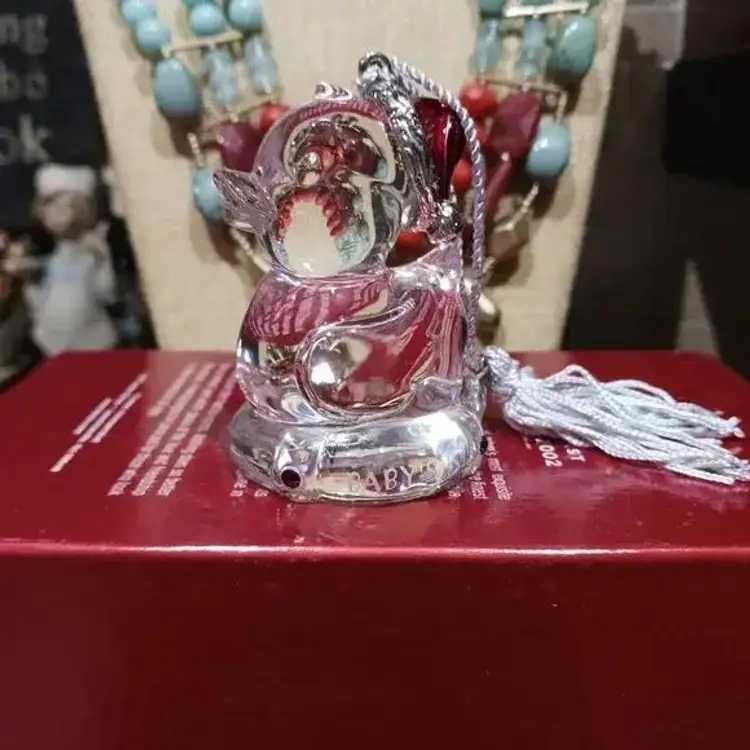 LENOX 2002 Baby's First Christmas Ducky Crystal Christmas Ornament