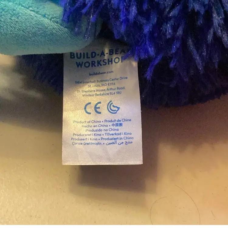 Build A Bear Blue Mixter Monster With Red Arms And Blue Legs