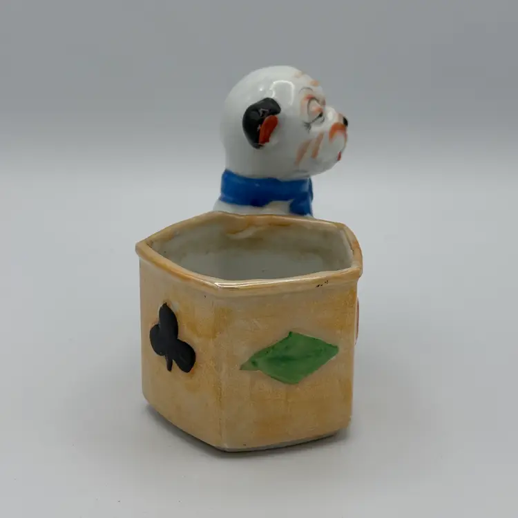 Vintage Ceramic Bonzo Dog Planter