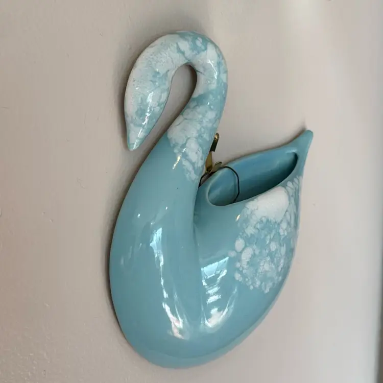 Blue Swan Wall Pocket 7.5”x 6”