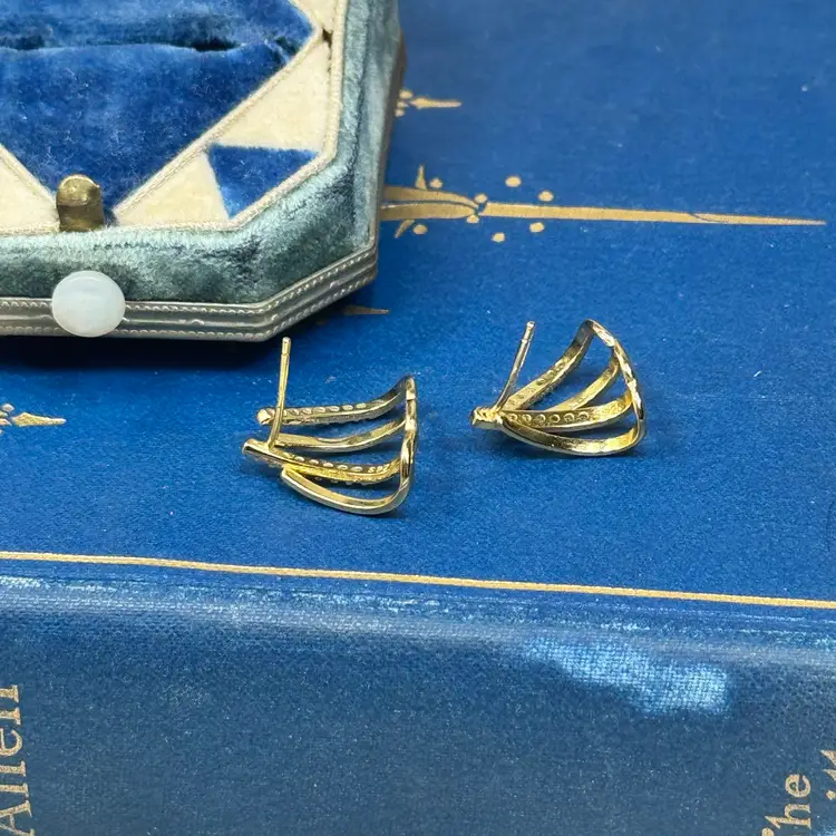 Vermeil Sterling Silver Earrings