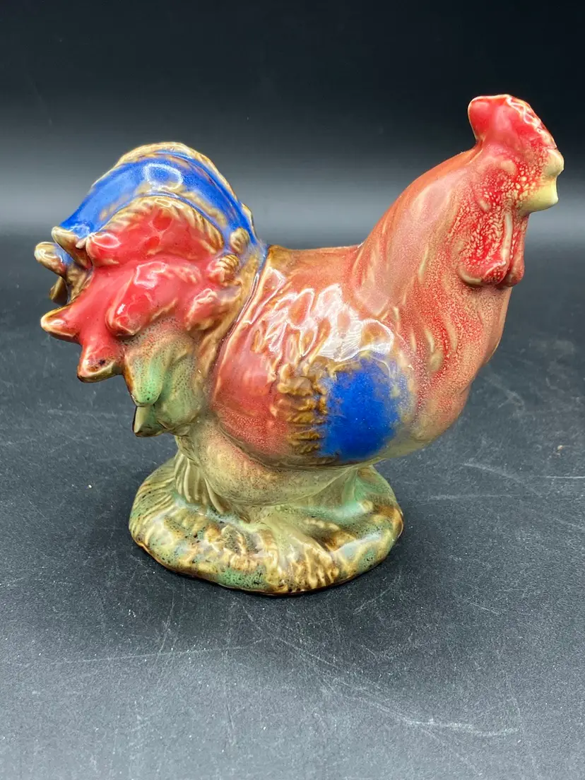 Ceramic Rooster Figurine