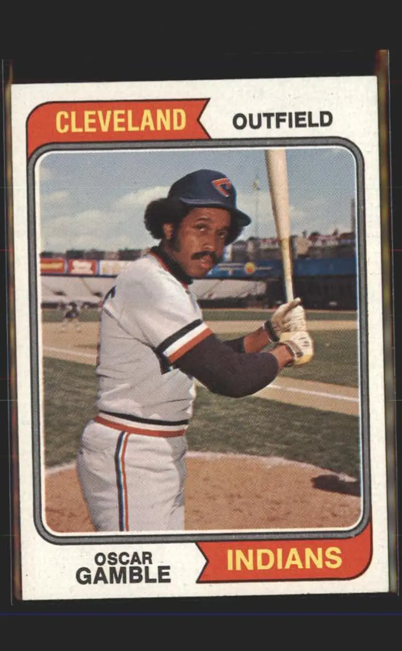 1974 Topps #152 Oscar Gaamble - (pk5) - Cleveland Indians