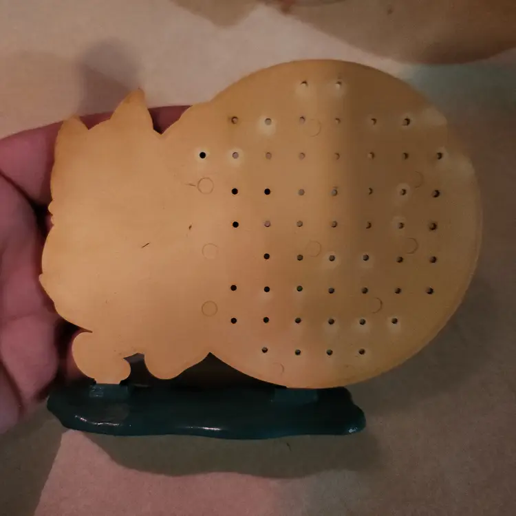 Vintage plastic kitty kitten cat earring holder tree