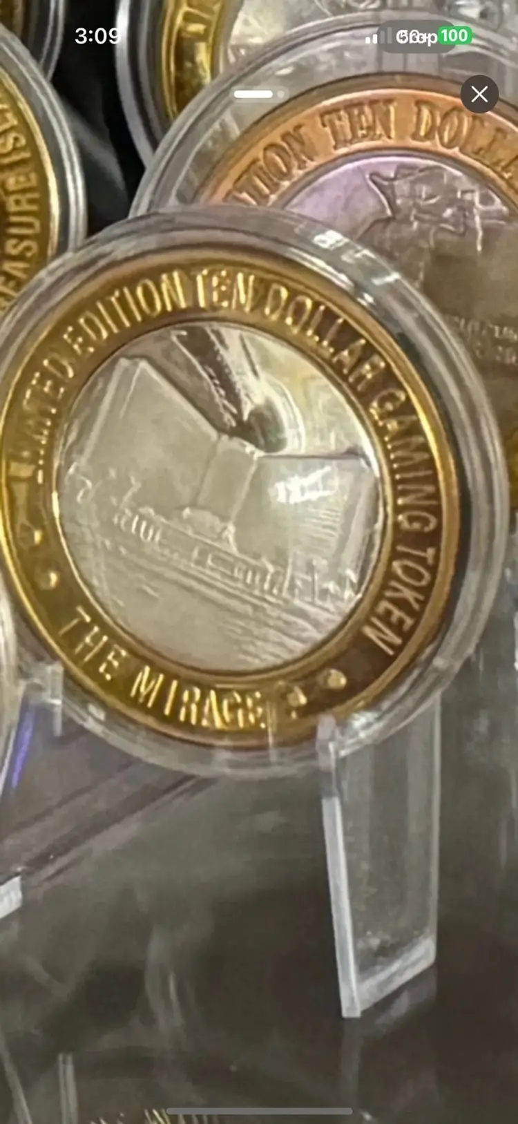 LIMITED EDITION TEN DOLLAR $10 GAMING TOKEN .999 FINE SILVER VARIOUS CASINOS