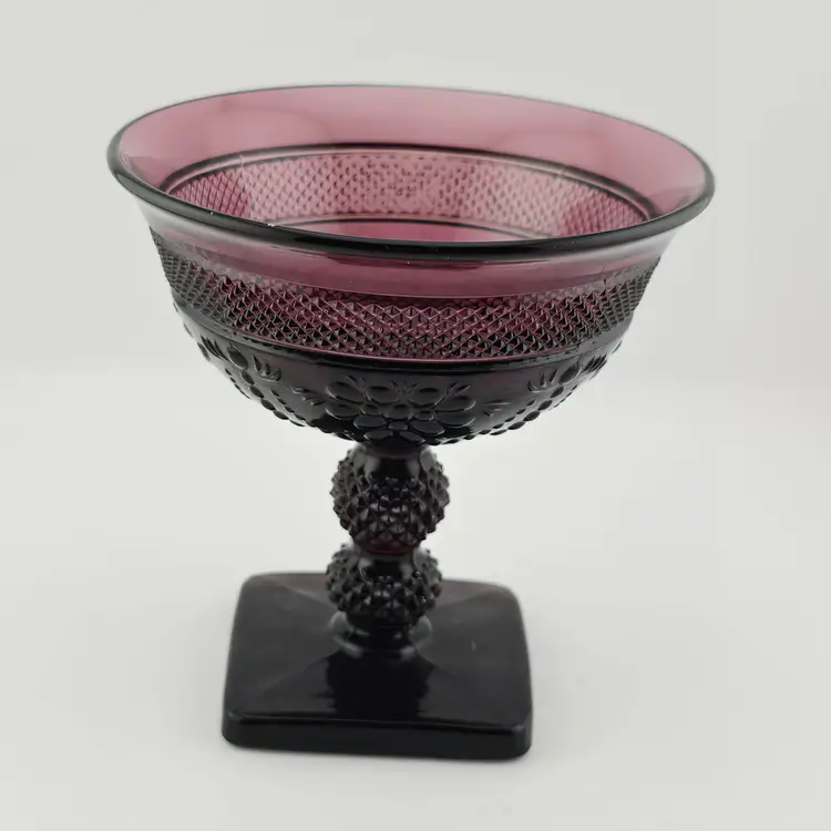 Vintage Imperial Amethyst Purple Champagne Glass 4 3/8 as is