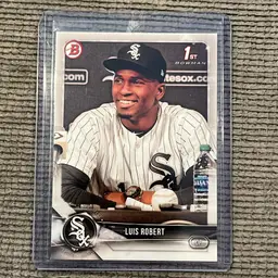 Luis Robert First Bowman. 2018 Bowman. Chicago White Sox.