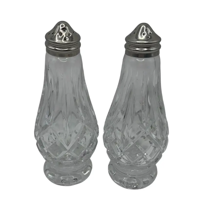 Waterford Crystal Lismore Salt And Pepper Shakers, 5-1/2” Tall