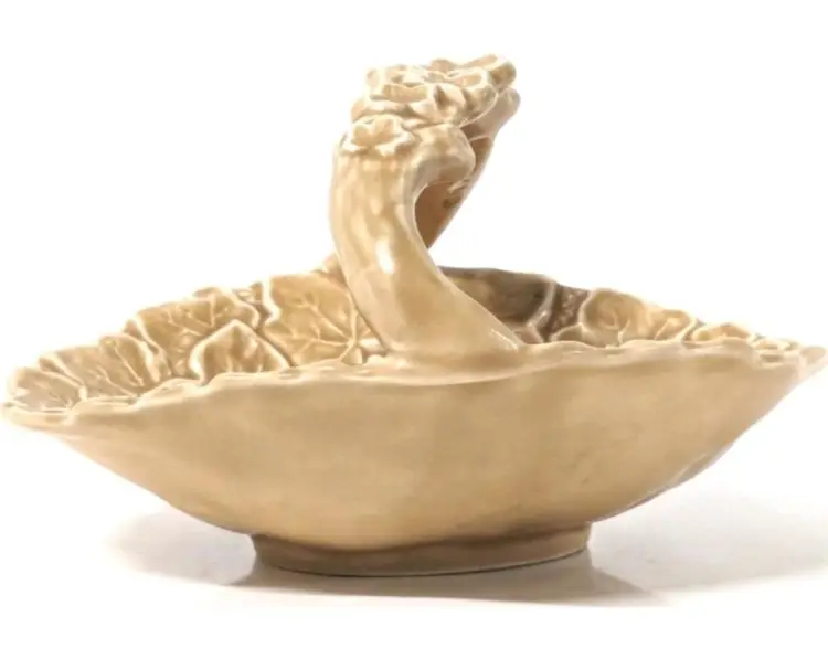 Vintage Sylvac England Ivyware Porcelain Basket Bowl #2039