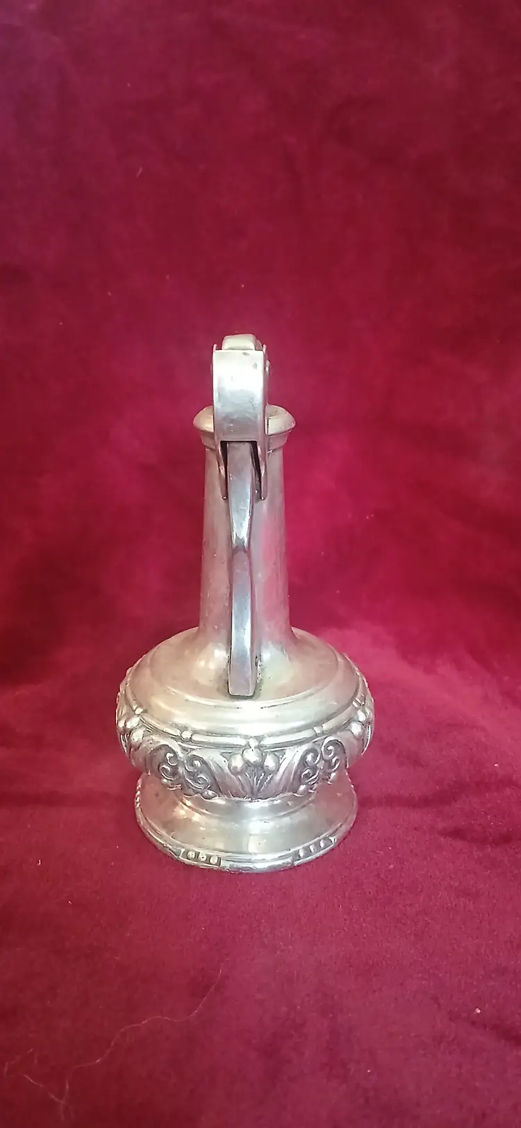 Vintage 1940s Ronson Decanter art deco style tabletop silver plate lighter