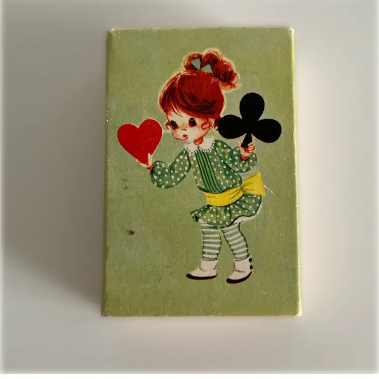 1960’s Hoyle Miniature Playing Cards With Cute Girl Graphics