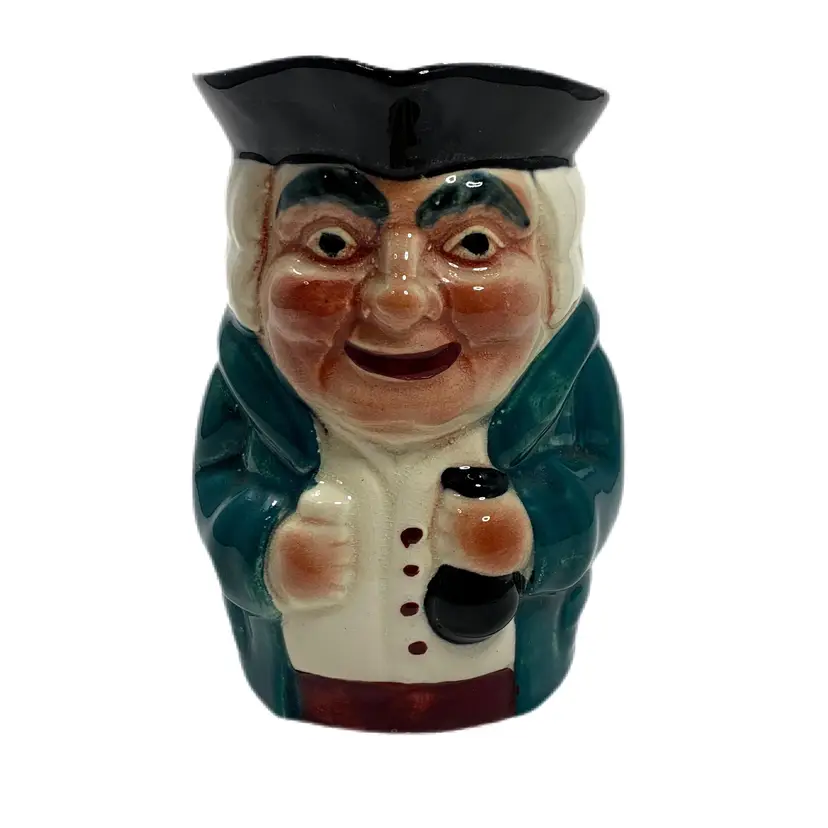 Staffordshire Hand Painted Toby Mug Shorter Son England No 2 Lawyer 5.25 Inch