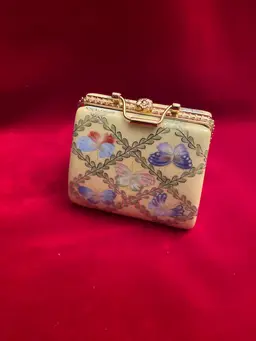 Yellow Handbag Trinket Box