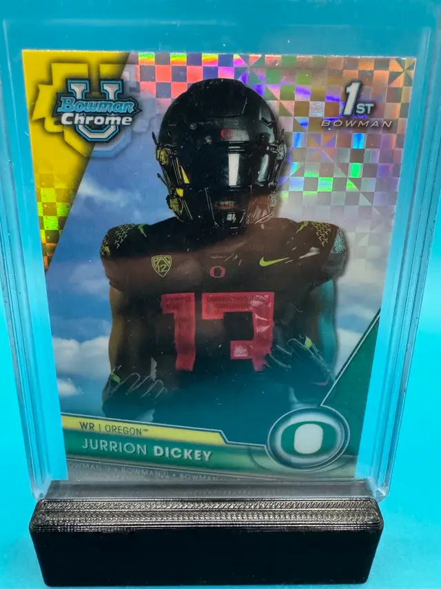 Jurrion Dickey 1st Bowman Chrome U X-fractor Oregon Ducks