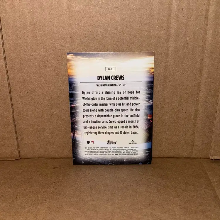 2025 Topps Dylan Crews Home Field Advantage SSP RC