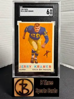 JERRY KRAMER 1959 Topps #116 Green Bay Packers SGC 6 EX-NM HOF OL A1250