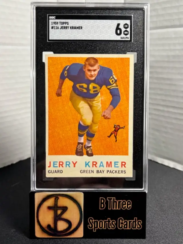 JERRY KRAMER 1959 Topps #116 Green Bay Packers SGC 6 EX-NM HOF OL A1250