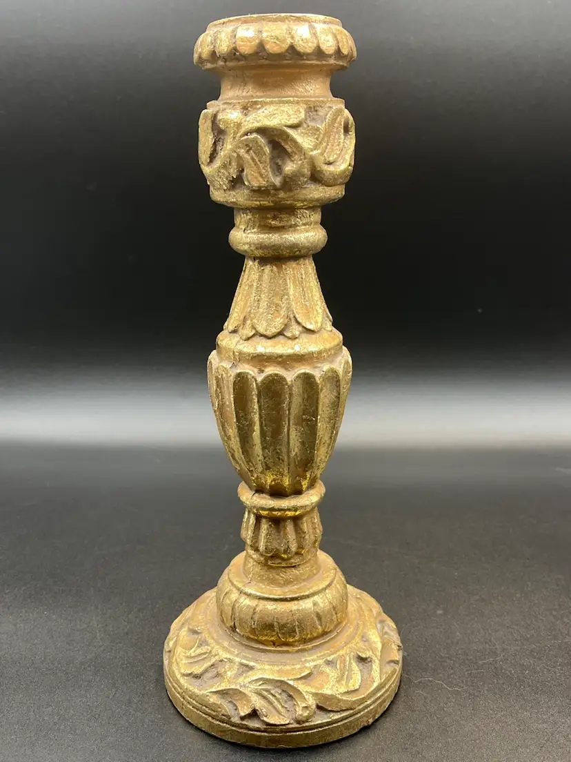 Vintage Gold Candle Stick Holder