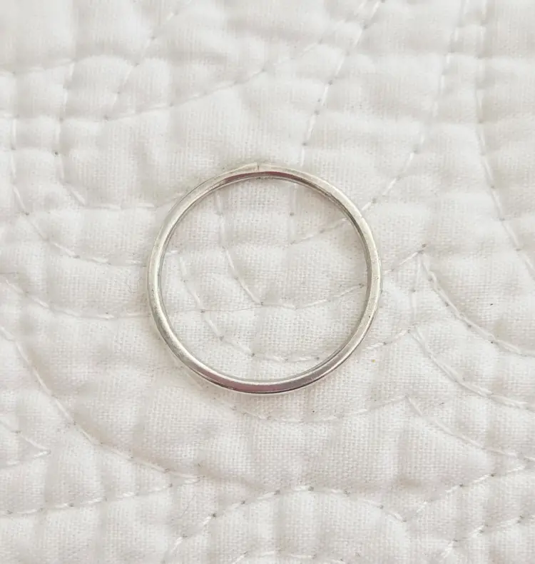 Antique Very Simplistic Sterling Silver Band, Size 5.75