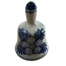 Mini Bell Delft Made In Holland And Candle