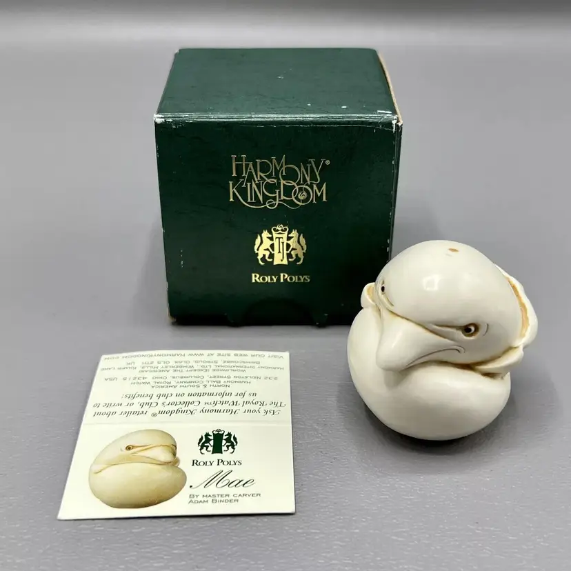 Harmony Kingdom Roly Polys Mae Dolphin Hardbody 1.5" Figurine UK 2000 Adam Binder