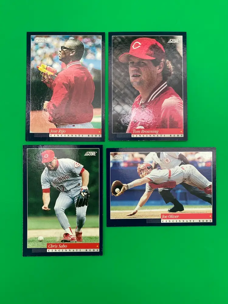 Score 1994 MLB Cincinnati Reds Lot of 8 Different Trading Cards