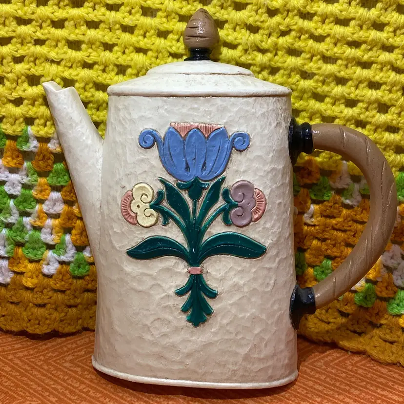 Coffee Pot Burwood Plastic MADE IN THE USA Wall Decor 