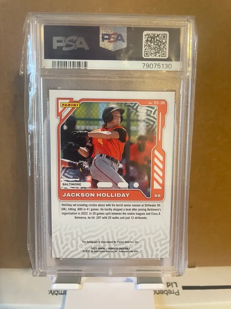2023 Panini Donruss Signature Series Jackson Holliday Auto (POP 1)