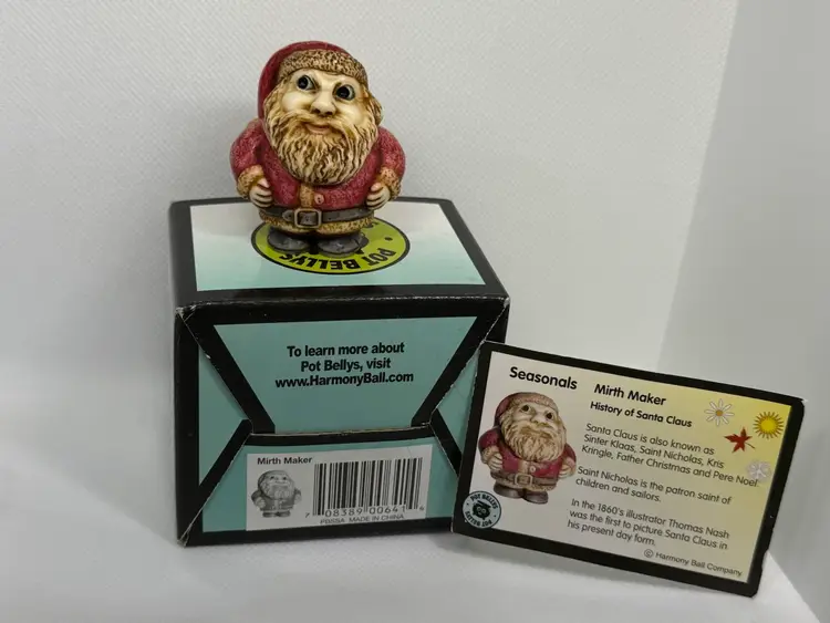 Harmony Kingdom Pot Bellys “Mirth Maker” Santa Figurine