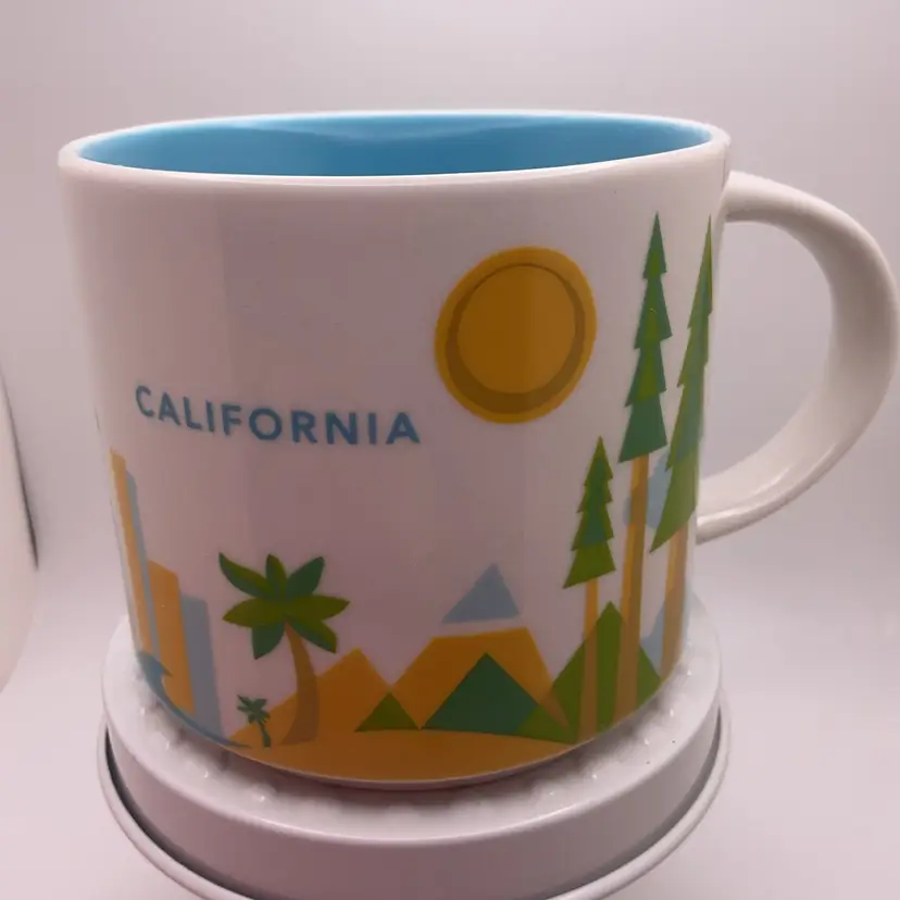 POW1 Starbucks Mug You Are Here California 14 oz