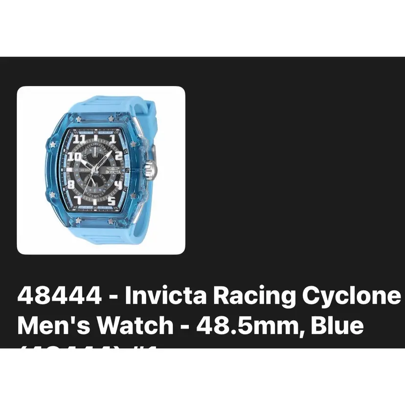 Invicta Racing Cyclone Men's Watch - 48.5mm, Blue