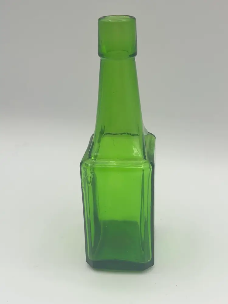 Wheaton NJ Bitters Bottle Green Glass Embossed Apothecary Collectible USA