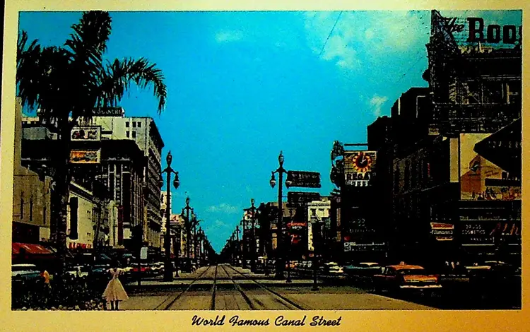 World Famous Canal Street New Orleans Louisiana Unused Postcard