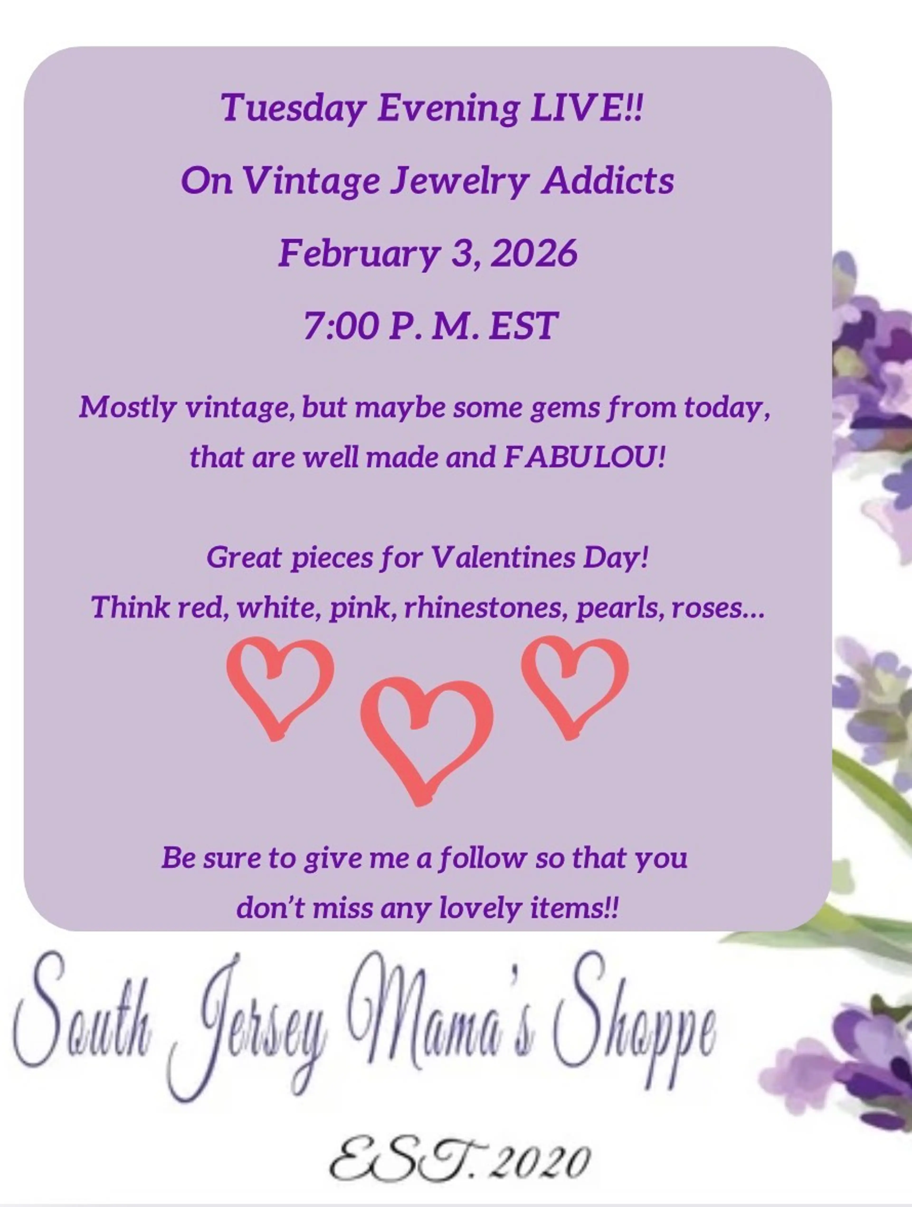 Tuesday Evening LIVE!!